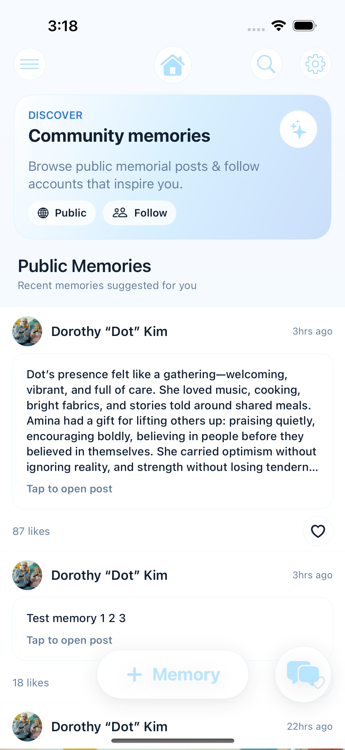 Rainbow Fields home feed screenshot